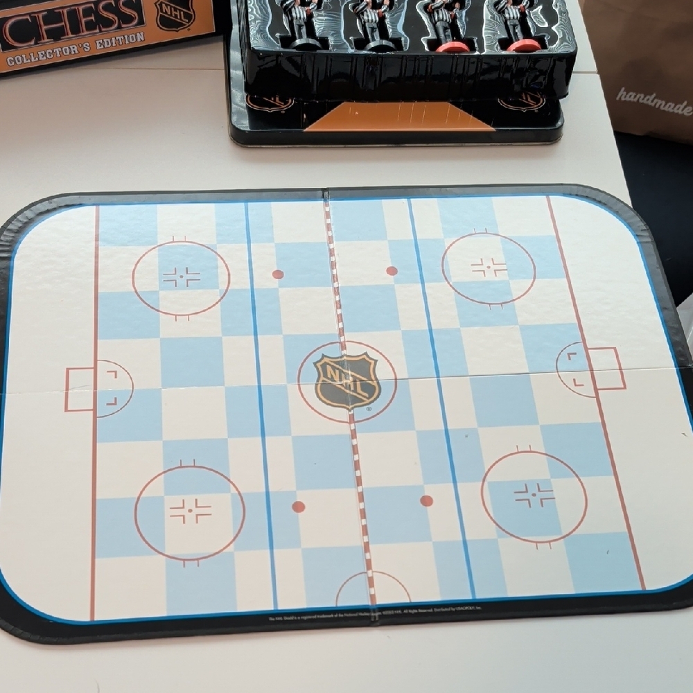 NHL Collector's Edition Chess Set - Black and Orange - Picture 5 of 5